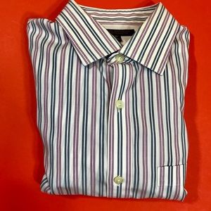 men’s Banana Republic l/s button up, non-iron, M